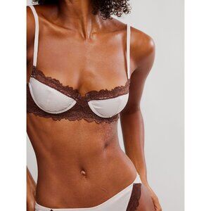 $20 Start FREE PEOPLE Spring Fling Underwire Bra / Mauve Chalk